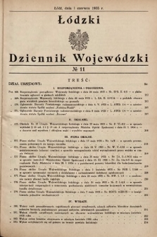 Łódzki Dziennik Wojewódzki. 1935, nr 11