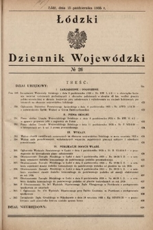 Łódzki Dziennik Wojewódzki. 1935, nr 26