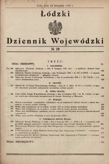 Łódzki Dziennik Wojewódzki. 1935, nr 29