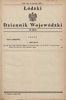 Łódzki Dziennik Wojewódzki. 1935, nr 32