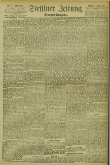 Stettiner Zeitung. 1895, Nr. 9 (6 Januar) - Morgen-Ausgabe