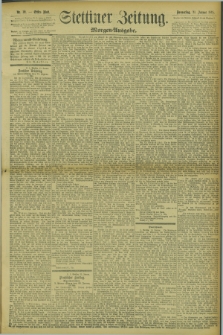 Stettiner Zeitung. 1895, Nr. 39 (24 Januar) - Morgen-Ausgabe