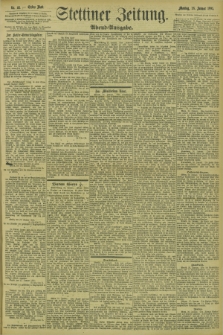 Stettiner Zeitung. 1895, Nr. 46 (28 Januar) - Abend-Ausgabe
