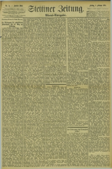 Stettiner Zeitung. 1895, Nr. 54 (1 Februar) - Abend-Ausgabe