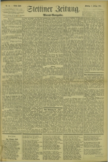 Stettiner Zeitung. 1895, Nr. 58 (4 Februar) - Abend-Ausgabe