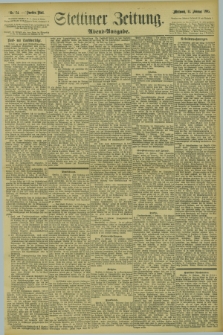 Stettiner Zeitung. 1895, Nr. 74 (13 Februar) - Abend-Ausgabe