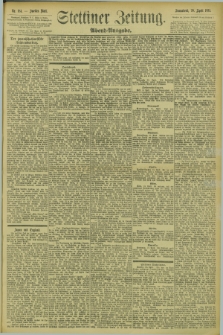 Stettiner Zeitung. 1895, Nr. 184 (20 April) - Abend-Ausgabe