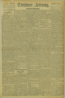 Stettiner Zeitung. 1895, Nr. 207 (4 Mai) - Morgen-Ausgabe