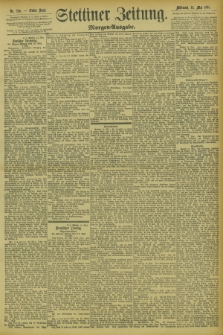 Stettiner Zeitung. 1895, Nr. 225 (15 Mai) - Morgen-Ausgabe