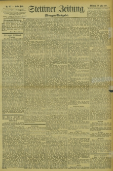 Stettiner Zeitung. 1895, Nr. 247 (29 Mai) - Morgen-Ausgabe