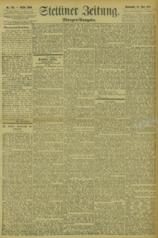 Stettiner Zeitung. 1895, Nr. 275 (15 Juni) - Morgen-Ausgabe