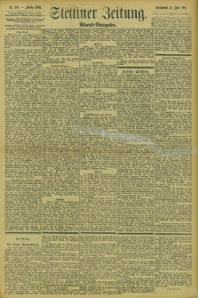Stettiner Zeitung. 1895, Nr. 276 (15 Juni) - Abend-Ausgabe