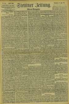 Stettiner Zeitung. 1895, Nr. 288 (22 Juni) - Abend-Ausgabe