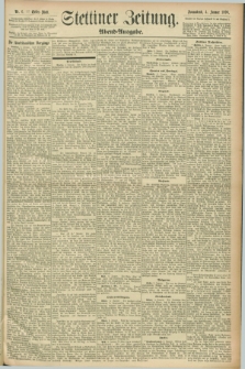 Stettiner Zeitung. 1896, Nr. 6 (4 Januar) - Abend-Ausgabe
