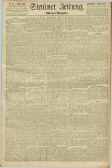 Stettiner Zeitung. 1896, Nr. 13 (9 Januar) - Morgen-Ausgabe