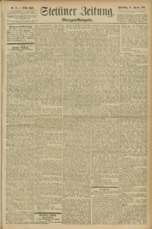 Stettiner Zeitung. 1896, Nr. 37 (23 Januar) - Morgen-Ausgabe