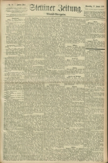 Stettiner Zeitung. 1896, Nr. 38 (23 Januar) - Abend-Ausgabe