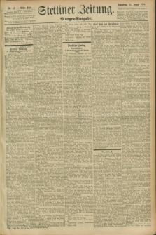 Stettiner Zeitung. 1896, Nr. 41 (20 Januar) - Morgen-Ausgabe