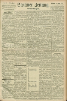 Stettiner Zeitung. 1896, Nr. 48 (29 Januar) - Abend-Ausgabe