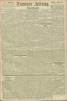 Stettiner Zeitung. 1896, Nr. 68 (10 Februar) - Abend-Ausgabe