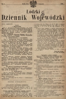 Łódzki Dziennik Wojewódzki. 1949, nr 1
