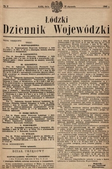 Łódzki Dziennik Wojewódzki. 1949, nr 2