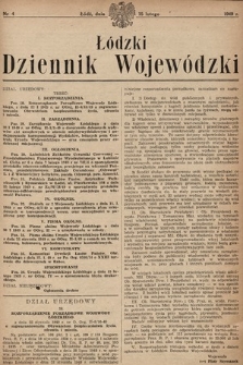 Łódzki Dziennik Wojewódzki. 1949, nr 4