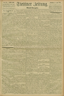 Stettiner Zeitung. 1896, Nr. 194 (25 April) - Abend-Ausgabe
