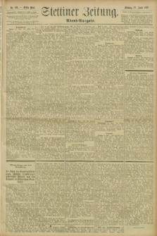 Stettiner Zeitung. 1896, Nr. 196 (27 April) - Abend-Ausgabe