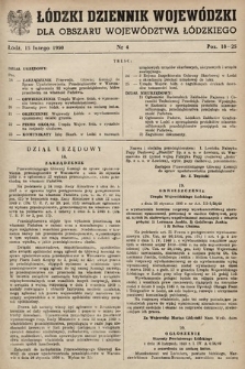 Łódzki Dziennik Wojewódzki. 1950, nr 4