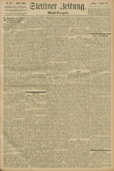 Stettiner Zeitung. 1896, Nr. 368 (7 August) - Abend-Ausgabe