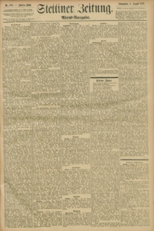 Stettiner Zeitung. 1896, Nr. 370 (8 August) - Abend-Ausgabe