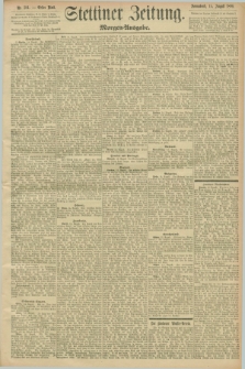 Stettiner Zeitung. 1896, Nr. 381 (15 August) - Morgen-Ausgabe