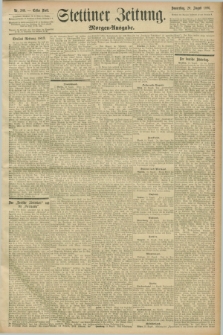 Stettiner Zeitung. 1896, Nr. 389 (20 August) - Morgen-Ausgabe