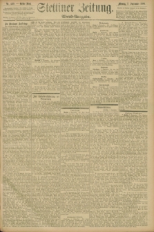 Stettiner Zeitung. 1896, Nr. 420 (7 September) - Abend-Ausgabe