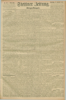 Stettiner Zeitung. 1896, Nr. 425 (10 September) - Morgen-Ausgabe