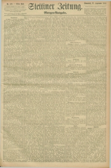 Stettiner Zeitung. 1896, Nr. 429 (12 September) - Morgen-Ausgabe