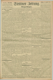 Stettiner Zeitung. 1896, Nr. 431 (13 September) - Morgen-Ausgabe