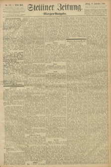 Stettiner Zeitung. 1896, Nr. 439 (18 September) - Morgen-Ausgabe