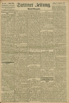 Stettiner Zeitung. 1896, Nr. 440 (18 September) - Abend-Ausgabe