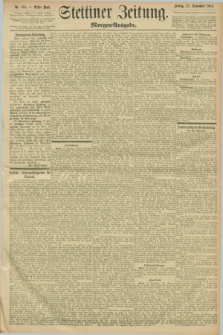 Stettiner Zeitung. 1896, Nr. 451 (25 September) - Morgen-Ausgabe