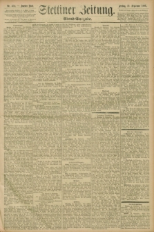 Stettiner Zeitung. 1896, Nr. 452 (25 September) - Abend-Ausgabe
