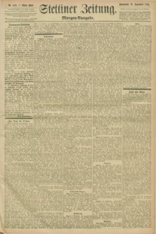 Stettiner Zeitung. 1896, Nr. 453 (26 September) - Morgen-Ausgabe