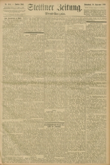 Stettiner Zeitung. 1896, Nr. 454 (26 September) - Abend-Ausgabe