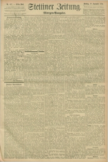 Stettiner Zeitung. 1896, Nr. 457 (29 September) - Morgen-Ausgabe