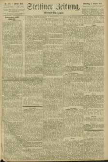 Stettiner Zeitung. 1896, Nr. 462 (1 Oktober) - Abend-Ausgabe