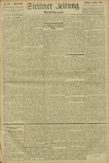 Stettiner Zeitung. 1896, Nr. 470 (6 Oktober) - Abend-Ausgabe