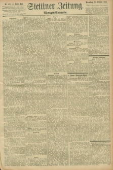 Stettiner Zeitung. 1896, Nr. 485 (15 Oktober) - Morgen-Ausgabe
