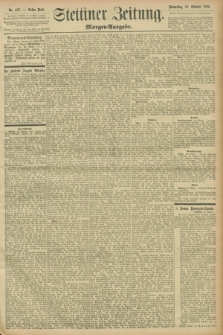Stettiner Zeitung. 1896, Nr. 497 (22 Oktober) - Morgen-Ausgabe