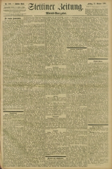 Stettiner Zeitung. 1896, Nr. 500 (23 Oktober) - Abend-Ausgabe